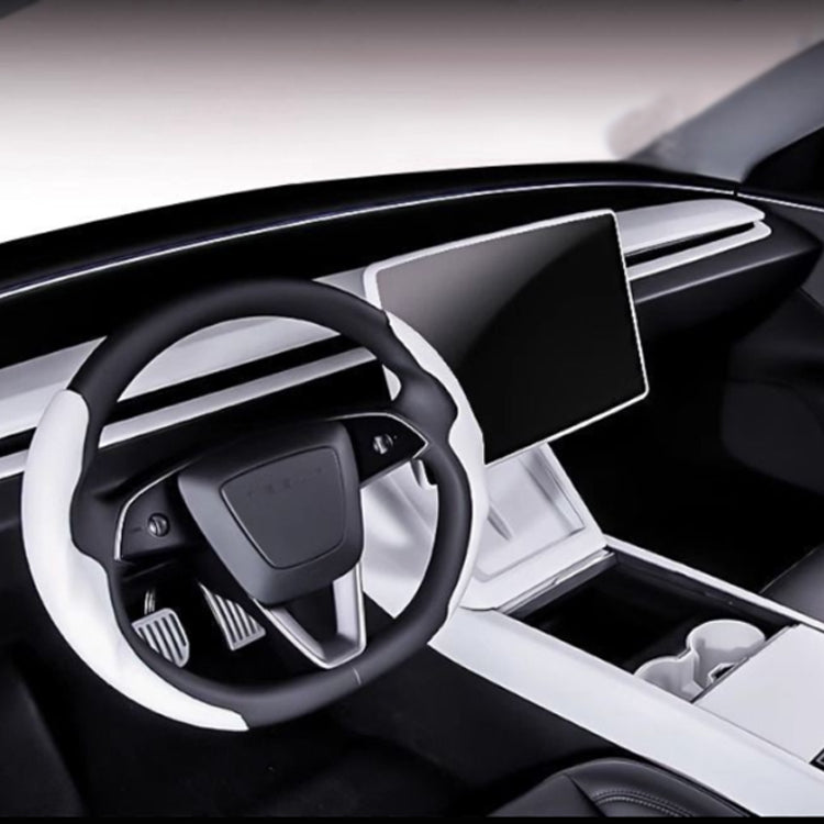 Suitable for Tesla's new Model 3/Y updated version, ambient pure white dashboard center control panel decorative strip modification